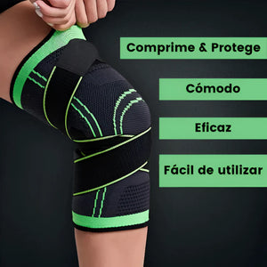 Rodillera Deportiva Elástica e Ajustable © Ideal para todo tipo de actividad