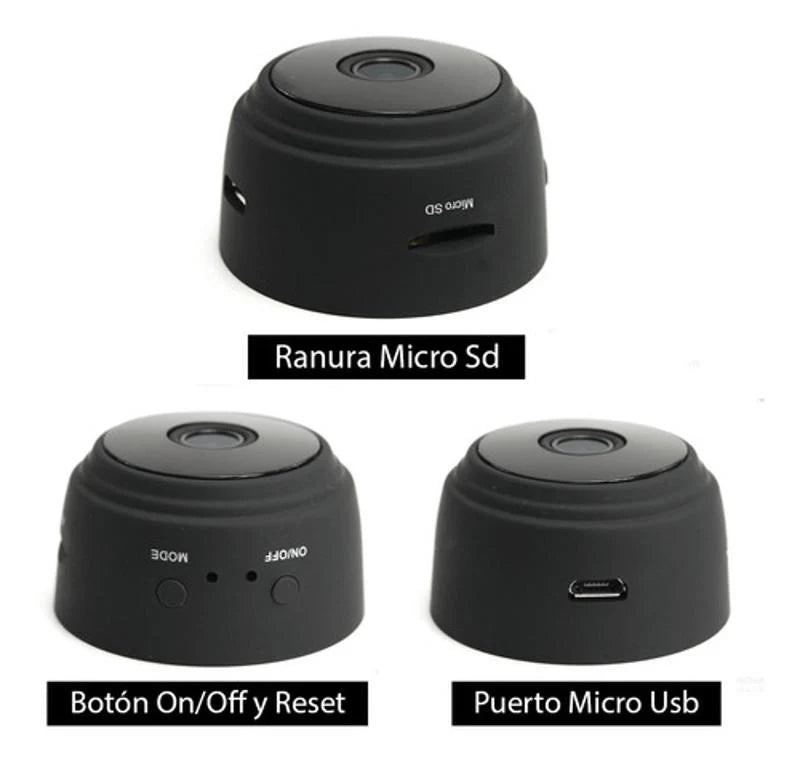 Mini Cámara de Seguridad con Wifi y Full HD™